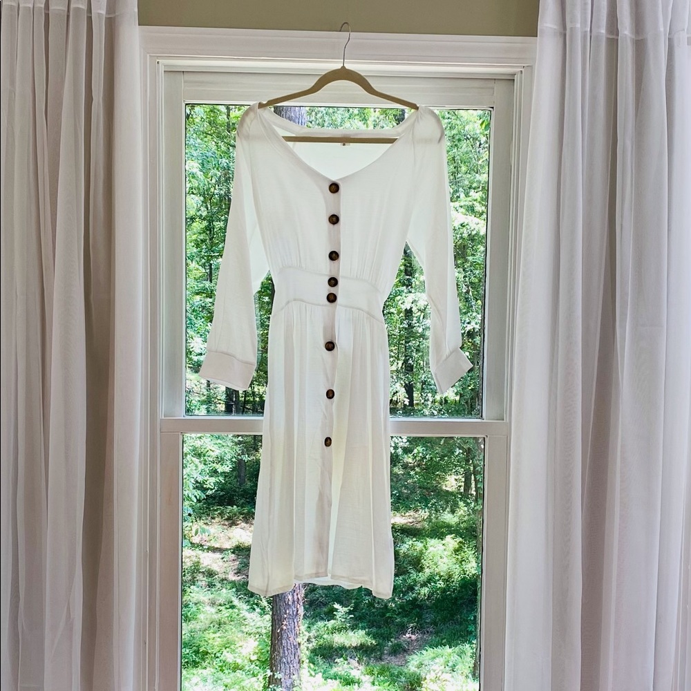 White Midi Size Medium Dress
